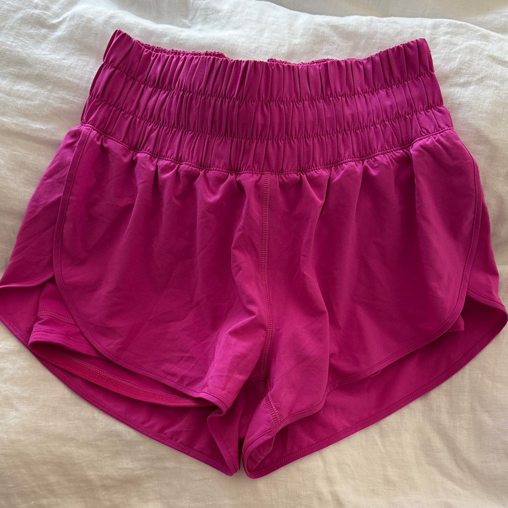 Women's Pink High-Waisted Short